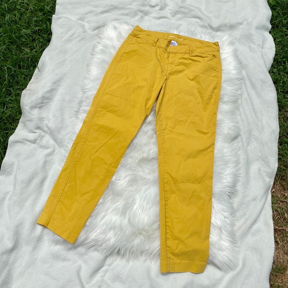 Old Navy Pants - Old Navy Pixie Chinos Mustard Yellow